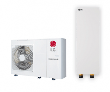 LG THERMA V R32 Monobloc S Luft/Wasser-Wärmepumpe 5,5 kW Set