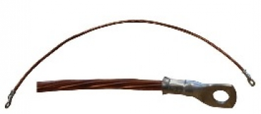 Erdungskabelset mit Ringkabelschuhen 0,7m